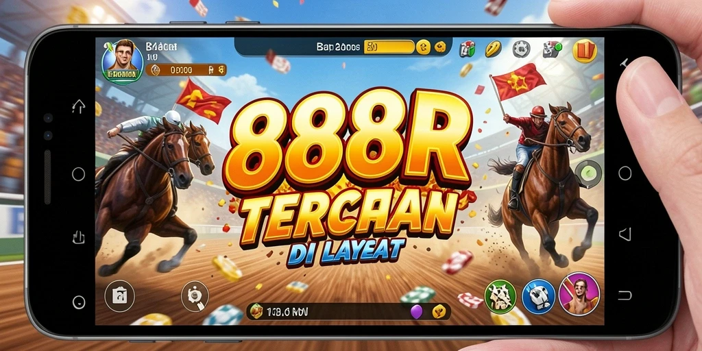 Gameplay balapan yang mendebarkan dan visual menakjubkan di 888R.