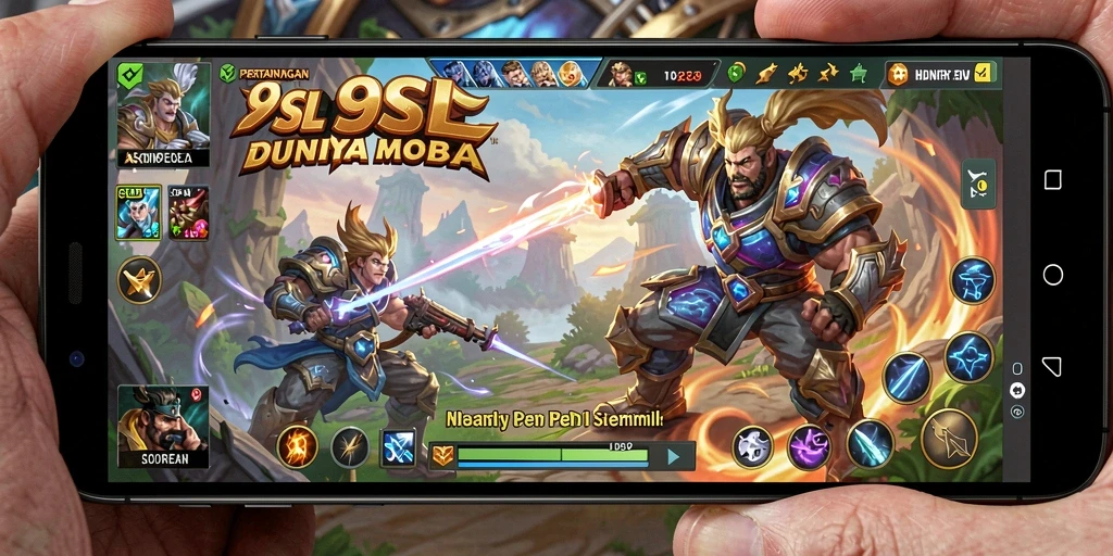 Tampilan menarik dari gameplay MOBA yang seru.