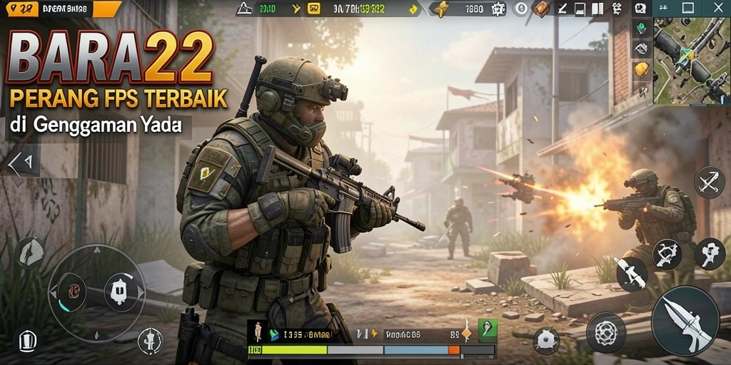 Tampilkan aksi mendebarkan dalam gameplay BARA22.