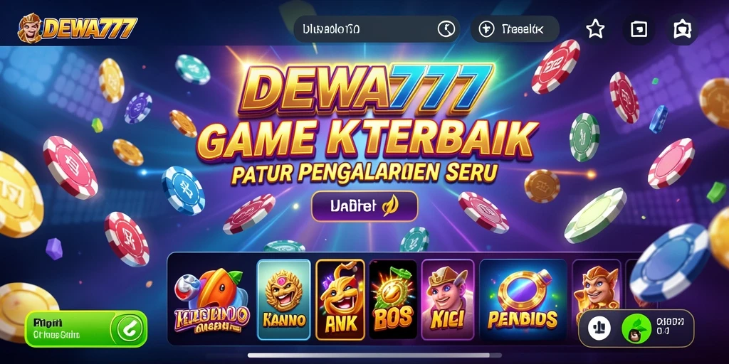 Screenshot DEWA777 menunjukkan gameplay menarik dan grafis memukau dari permainan Kasino.