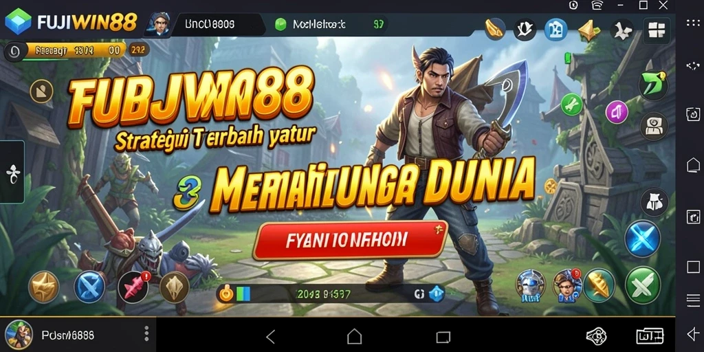 Screenshot gameplay FUJIWIN88 dengan tampilan strategi yang mendebarkan.