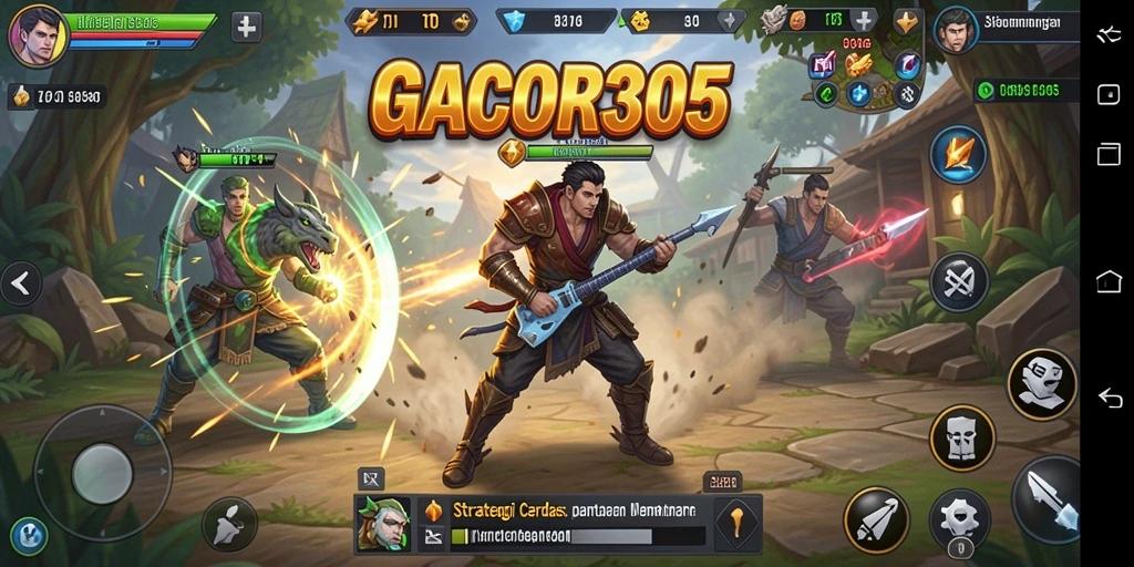 Tampilan gameplay GACOR305 yang mendebarkan dan strategis.