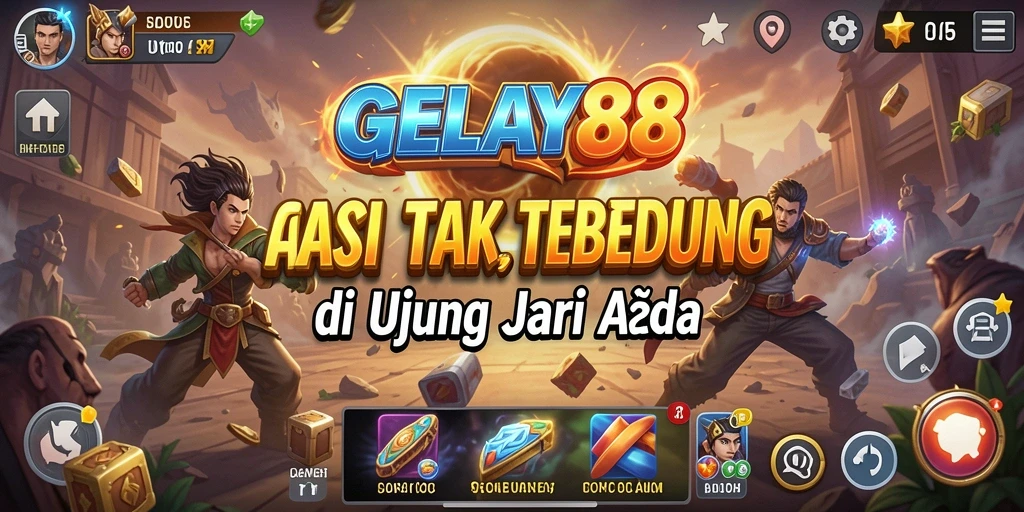Tangkapan layar utama GELAY88 menampilkan aksi mendebarkan dari gameplay.