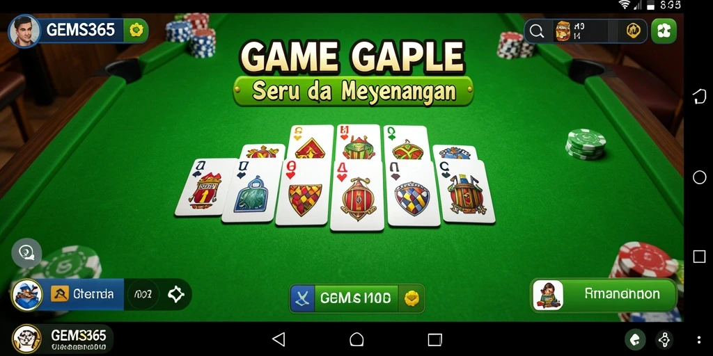Screenshot gameplay GEMS365 yang seru dan mengasyikkan.