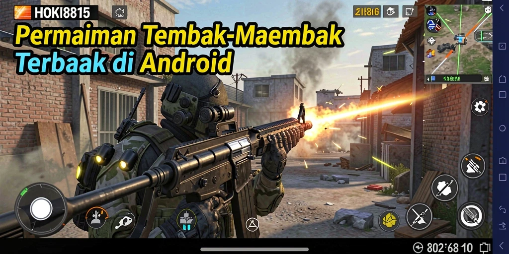 Gameplay HOKI8815 yang intens dan mendebarkan di lingkungan perang nyata.