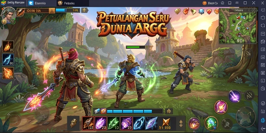 Screenshot gameplay ID098 menampilkan aksi seru ARPG yang mendebarkan.