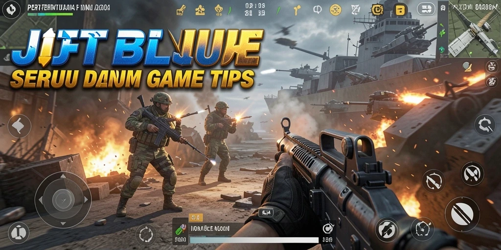 Tampilan gameplay JTBLUE yang menegangkan dan penuh aksi.