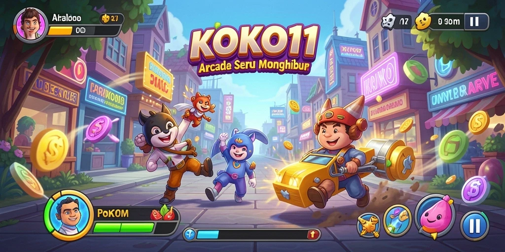 Tampilan gameplay KOKO11 dengan berbagai level menantang yang menarik.