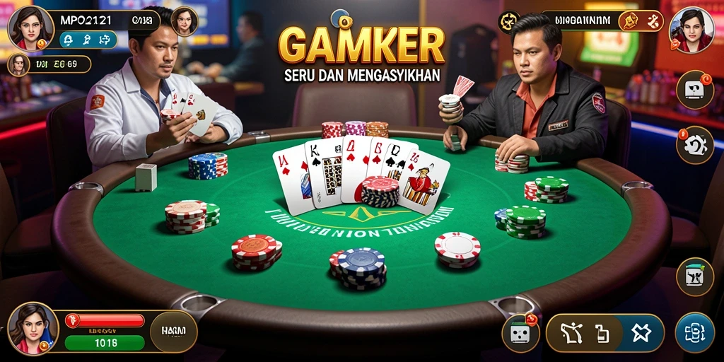 Tampilan gameplay MPO2121 yang menggugah selera untuk bermain poker.
