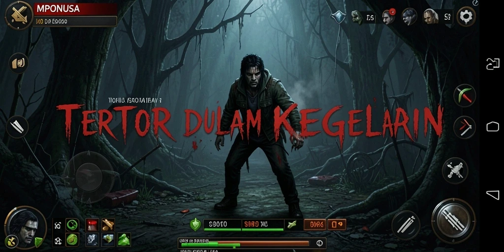Gameplay MPONUSA yang menegangkan dan penuh kengerian.