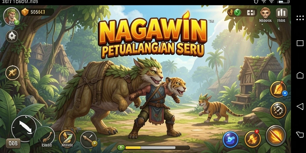 Tangkapan layar NAGAWIN menampilkan gameplay menarik di dunia petualangan.