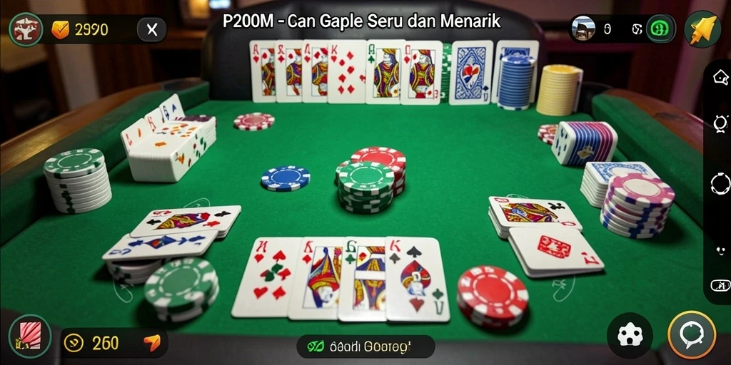 Tampilan gameplay P200M yang mendebarkan dan seru.