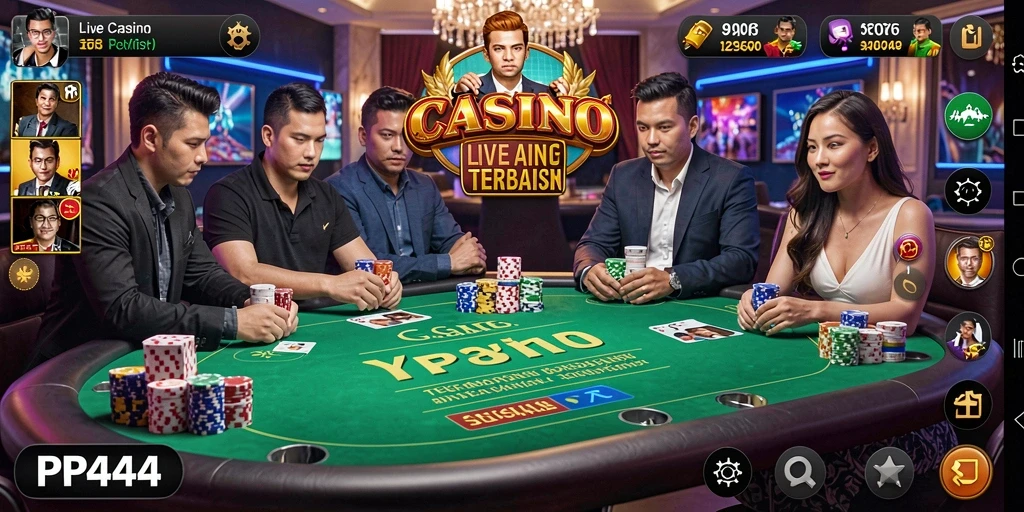 Gameplay Live Casino yang seru dan interaktif di PP444.