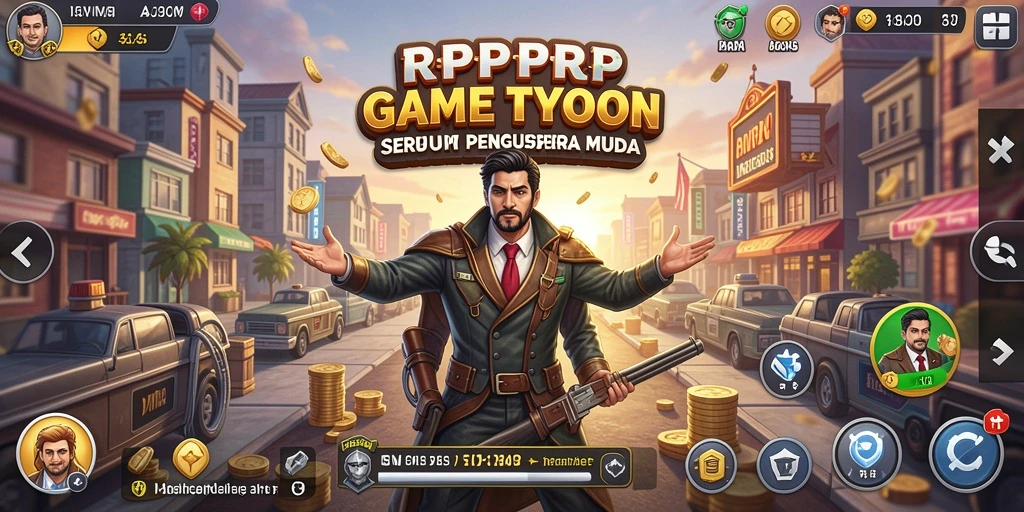 Tampilan gameplay RPRPRP yang menarik dan menggugah semangat Tycoon.