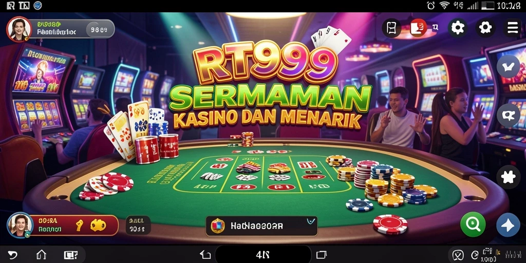 Screenshot RT99 menampilkan pengalaman gameplay Kasino yang mendebarkan.