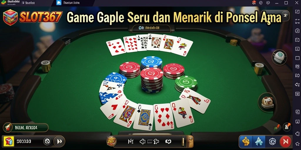 Tampilan gameplay Gaple yang seru dan kompetitif.