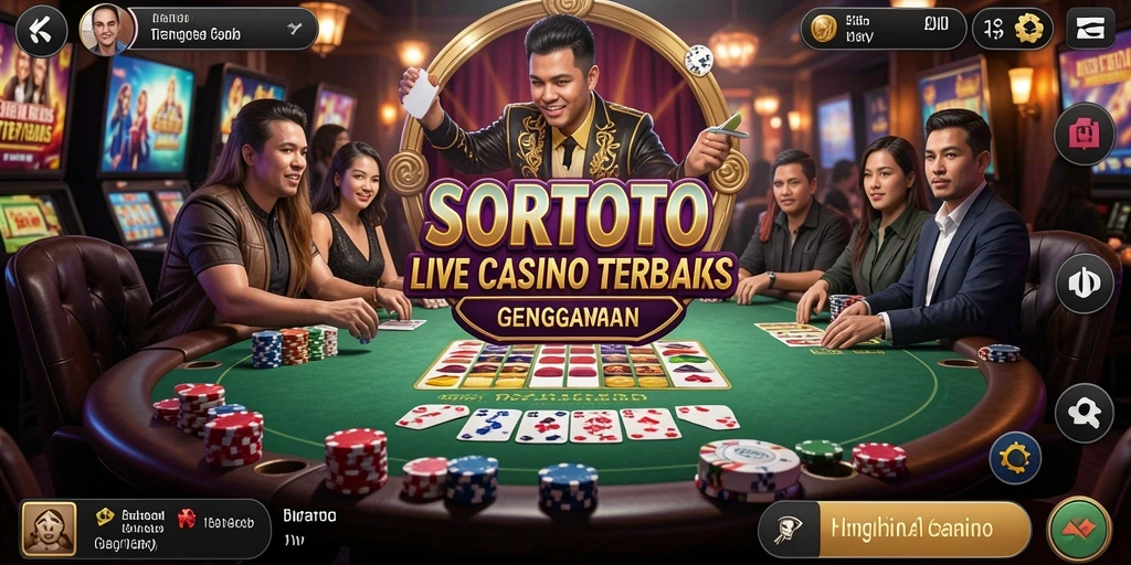 Tampilan gameplay SORTOTO yang menawan dalam Live Casino.